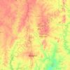 Carte topographique Vallée du Bandama, altitude, relief