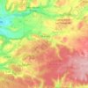 Carte topographique Châtonnay, altitude, relief