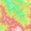 Carte topographique Bhaderwah, altitude, relief