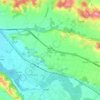 Carte topographique Lacq, altitude, relief