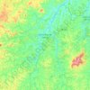 Carte topographique Entre Rios de Minas, altitude, relief