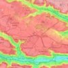 Carte topographique Plateau de Saclay, altitude, relief