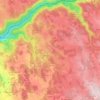 Carte topographique Comiac, altitude, relief