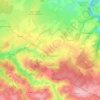 Carte topographique Sainte-Magnance, altitude, relief
