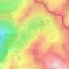 Carte topographique Lacs de Vens, altitude, relief