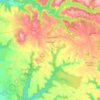 Carte topographique Andouque, altitude, relief