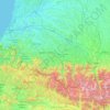 Carte topographique Pirineos-Atlánticos, altitude, relief