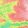 Carte topographique Loupiac, altitude, relief