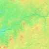 Carte topographique Haute-Sanaga, altitude, relief