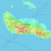 Carte topographique Guadalcanal Island, altitude, relief
