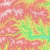 Carte topographique Voineasa, altitude, relief