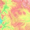 Carte topographique Wasatch County, altitude, relief