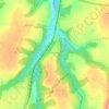 Carte topographique Le Ponthou, altitude, relief