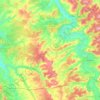 Carte topographique 55100, altitude, relief