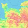 Carte topographique Niedernormandie, altitude, relief