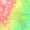Carte topographique Los Alamos County, altitude, relief