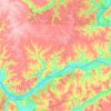 Carte topographique Switzerland County, altitude, relief