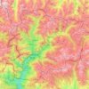Carte topographique Principauté d'Andorre, altitude, relief