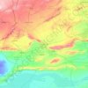 Carte topographique Gouvernorat Gafsa, altitude, relief