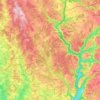 Carte topographique Le Dognon, altitude, relief