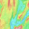 Carte topographique Thoirette-Coisia, altitude, relief
