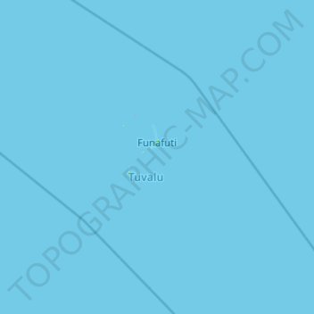 Carte topographique Funafuti, altitude, relief