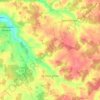 Carte topographique Le Vieux-Cérier, altitude, relief