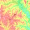 Carte topographique Freestone County, altitude, relief