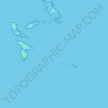 Carte topographique Farne-Inseln, altitude, relief