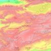 Carte topographique Province de Naryn, altitude, relief
