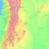 Carte topographique Mendoza, altitude, relief