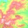 Carte topographique Ouled Brahim, altitude, relief