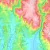 Carte topographique Voutezac, altitude, relief