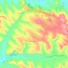 Carte topographique Magrin, altitude, relief