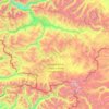 Carte topographique Ukok Plateau, altitude, relief