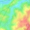Carte topographique Landange, altitude, relief