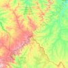Carte topographique Livramento, altitude, relief