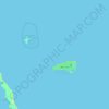 Carte topographique Rum Cay, altitude, relief