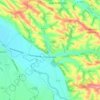 Carte topographique Molandier, altitude, relief