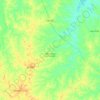 Carte topographique Olho d'Água das Cunhãs, altitude, relief