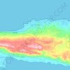 Carte topographique Las Terrenas, altitude, relief