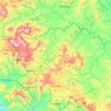 Carte topographique Camoapa, altitude, relief