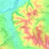 Carte topographique Saint-Christaud, altitude, relief
