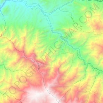 Carte topographique Marmot, altitude, relief