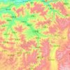 Carte topographique Gyantse County, altitude, relief