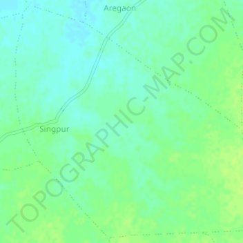Carte topographique Singpur, altitude, relief