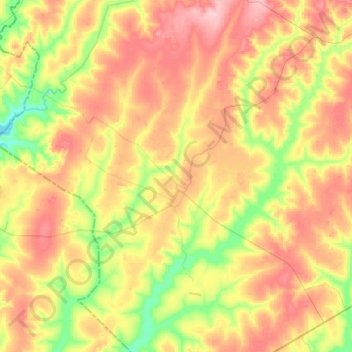 Carte topographique Planalto, altitude, relief