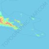 Carte topographique Milne Bay, altitude, relief