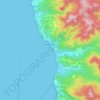 Carte topographique Pointe-Noire, altitude, relief