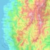 Carte topographique Benguet, altitude, relief